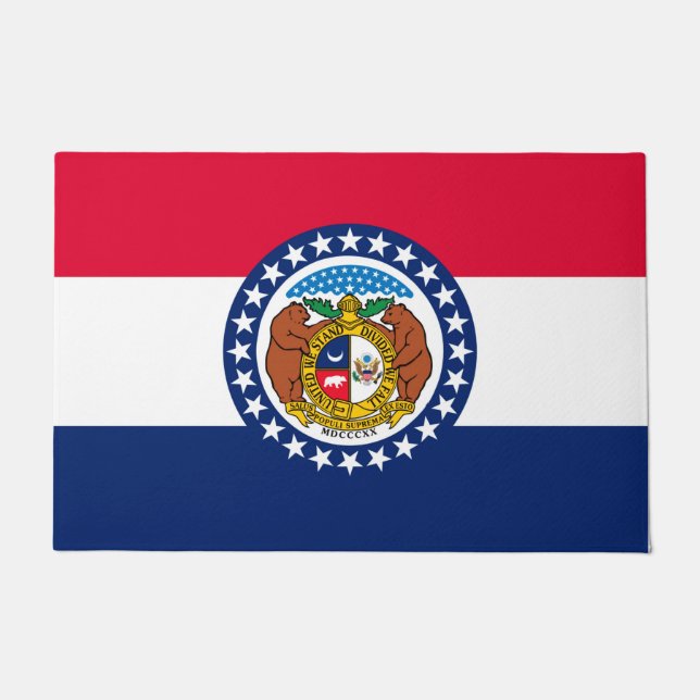 Paillasson Modèle de drapeau d'État du Missouri (Devant)