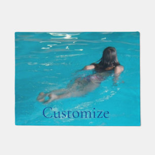 Paillasson Modèle féminin natation Thunder_Cove