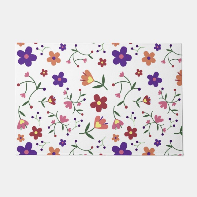 Paillasson Modèle floral à main (Devant)