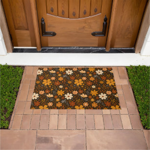 Paillasson Modèle Floral Automne vintage - Fleurs Automnes