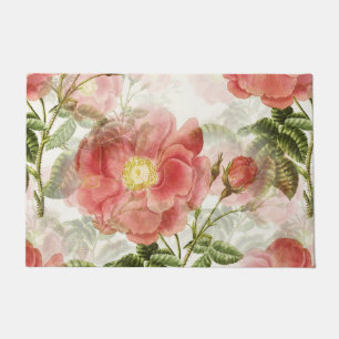 Paillasson Modèle floral de Camellia rose