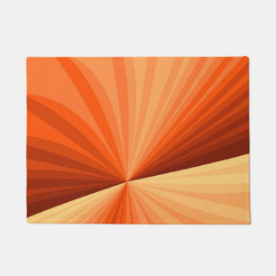 Paillasson Moderne Abstrait Orange Rouge Vanille Graphique Fr