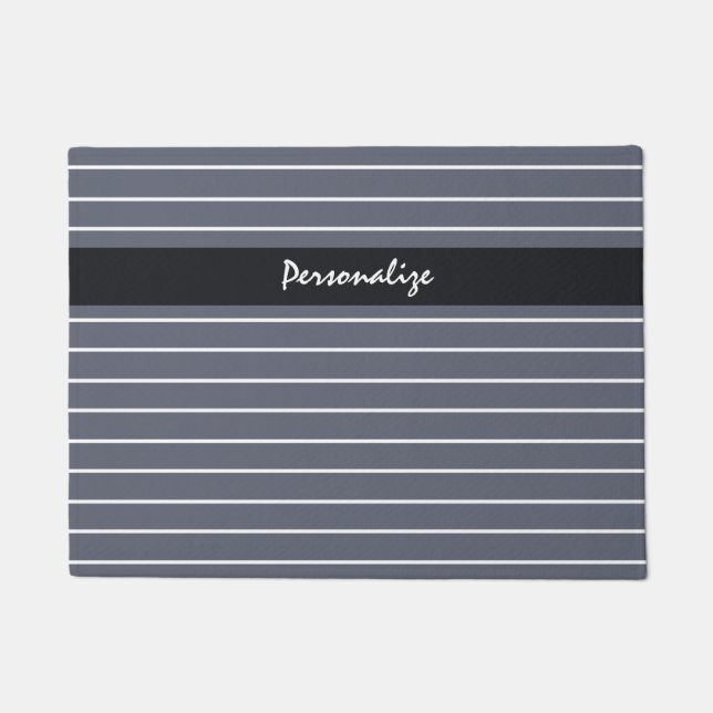 Paillasson Moderne Chic Gris Foncé Gris Foncé Gris Foncé Avec (Devant)