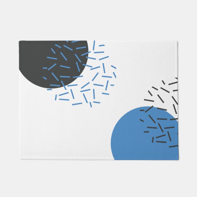 Paillasson Moderne, simple, cool, abstrait, motif graphique (Devant)