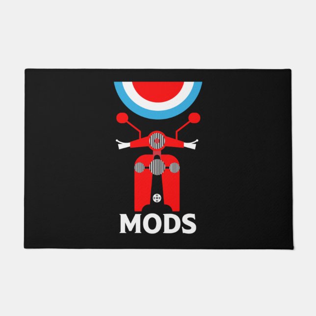 Paillasson Mods - Mods Et Rockers - Musique Britannique (Devant)