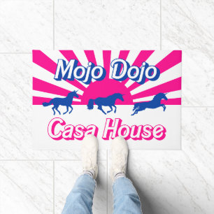 Paillasson Mojo Dojo Casa House Barbiecore Rose Unicorne