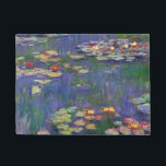 Paillasson Monet Water Lilies Chef-d'oeuvre Peinture<br><div class="desc">Monet Water Lilies - Ce tableau Monet classique a été peint par Claude Monet en 1916. Il fait partie de sa célèbre collection de nénuphars où il peint dans son jardin à Giverney,  France. Un tableau de chef-d'oeuvre.</div>