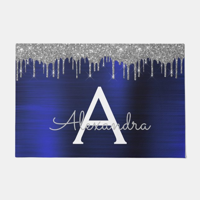 Paillasson Mongram de Silver Navy (Devant)