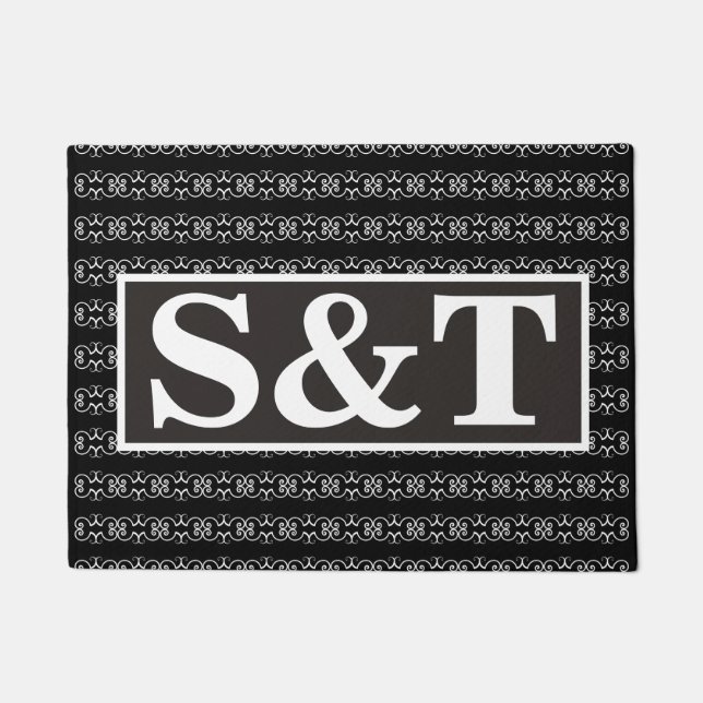 Paillasson Monogramme à deux lettres (Devant)