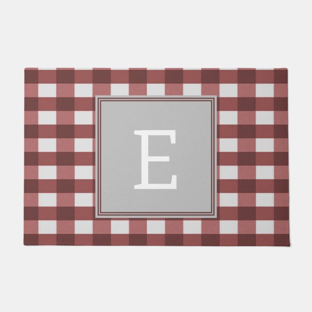 Paillasson Monogramme à lunettes rouges (Devant)