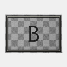 Monogramme de Buffle gris-noir moderne