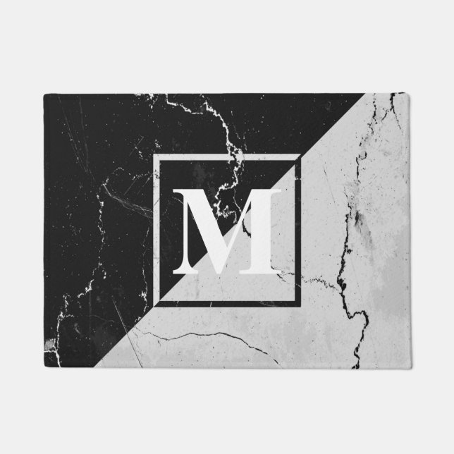 Paillasson Monogramme de marbre (Devant)