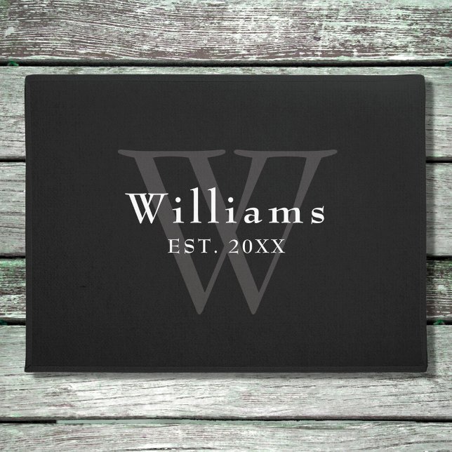 Paillasson Monogramme personnalisé (Créateur téléchargé)