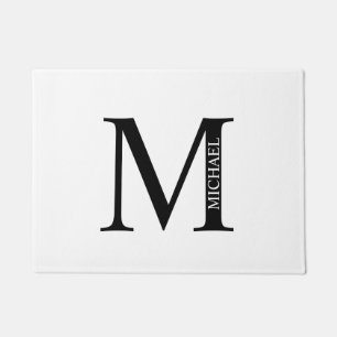 Paillasson Monogramme personnalisé et porte de nom