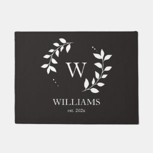 Paillasson Monogramme personnalisé Moderne Élégant Première M