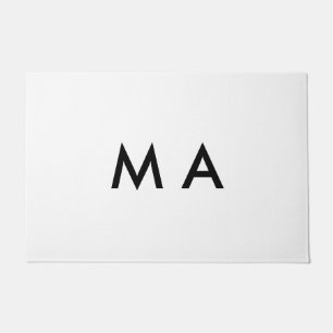 Paillasson Monogramme simple ajoutez votre lettre de nom homm