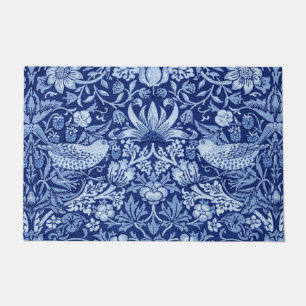 Paillasson Monotone bleu de fraises Thief, William Morris