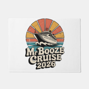Paillasson Monsieur Croisière Booze 2026 Rétro Vintage Couple
