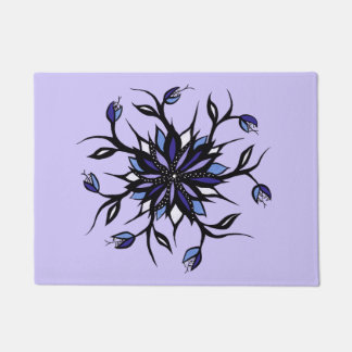 Paillasson Monstres Et Dents De Mandala Floral Gothique