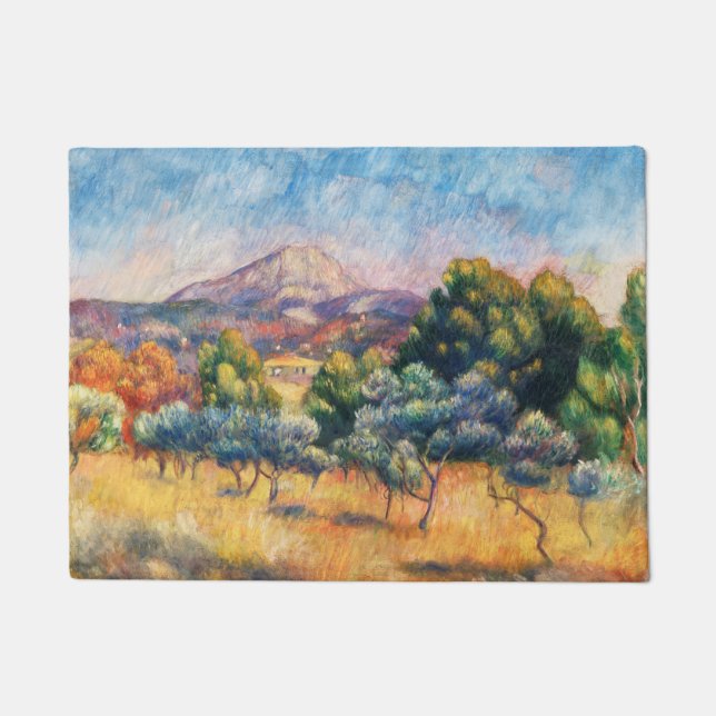 Paillasson Montagne Sainte-Victoire Paysage par Renoir (Devant)