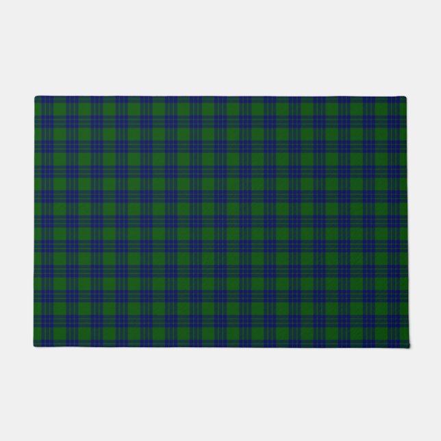 Paillasson Montgomery écossais vert bleu plaid (Devant)