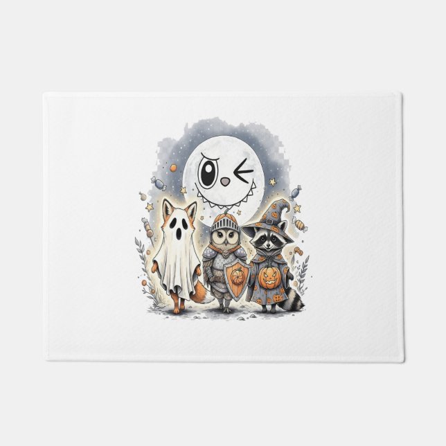 Paillasson Moon Knight Raccoon Halloween (Devant)