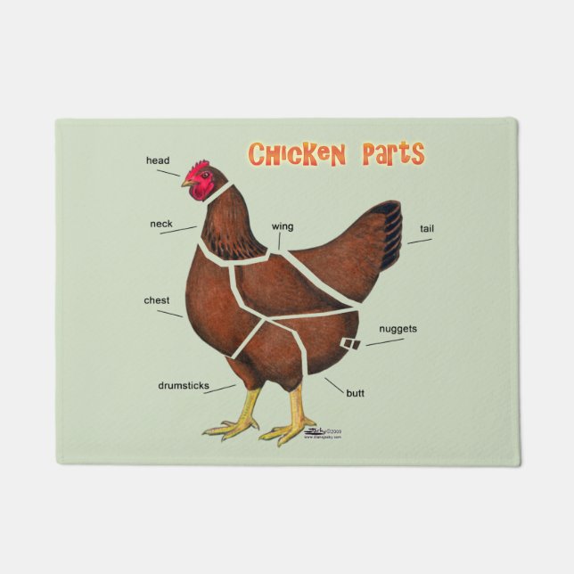 Paillasson Morceaux de poulet (Devant)