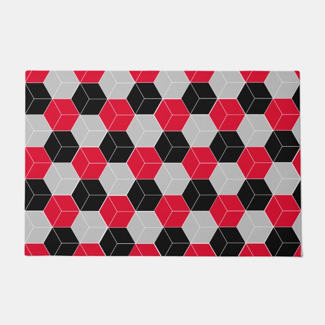 Paillasson Motif 3d cube (Devant)