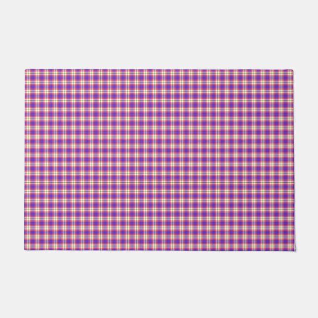 Paillasson Motif à carreaux tartan (Devant)