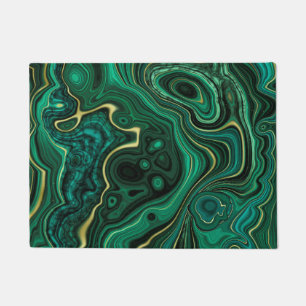 Paillasson Motif Abstrait Coloré Luxe Glam Vert