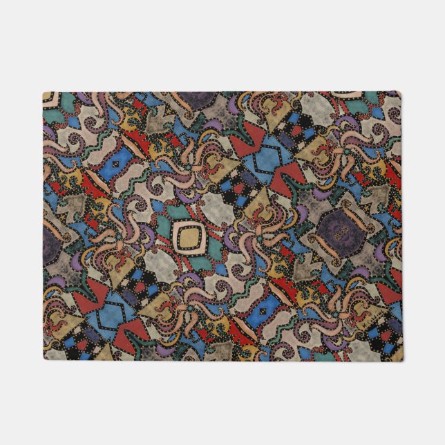 Paillasson Motif abstrait moderne M. Collins (Devant)