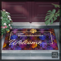 Motif Abstrait personnalisé point Wavy Purple Blue