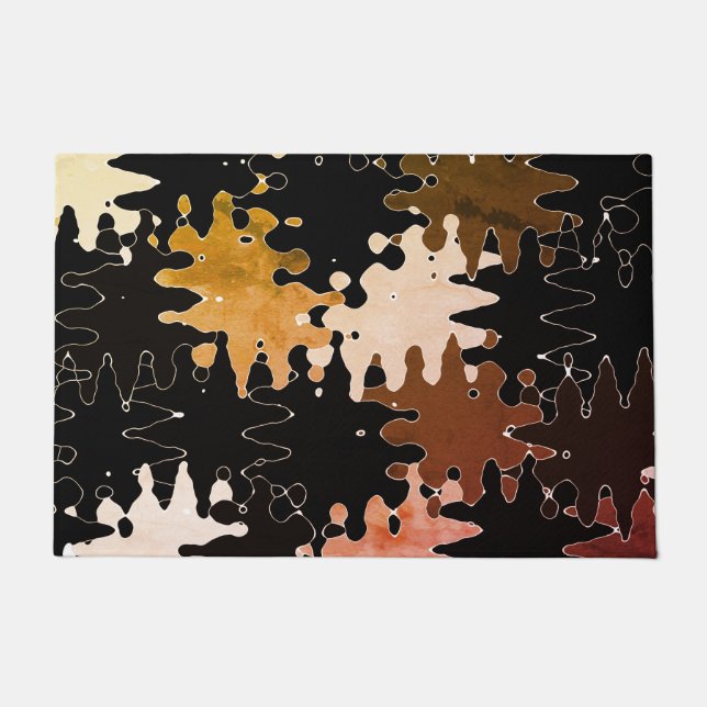 Paillasson Motif Abstrait Rustique COOL (Devant)