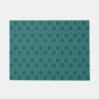 Paillasson Motif Abstrait Turquoise Turquoise Green des année