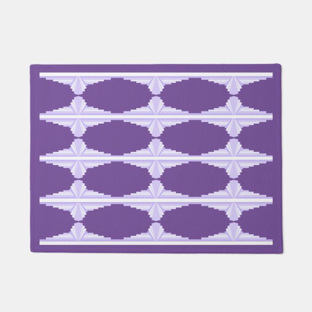 Paillasson Motif Art déco à Lilac (Devant)