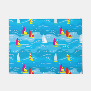Paillasson Motif au néon de yacht