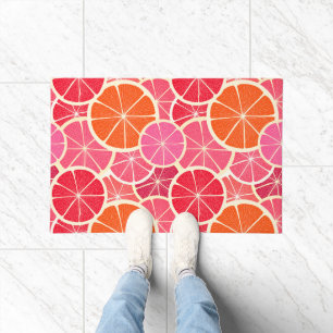 Paillasson Motif aux agrumes d'orange et de pamplemousse