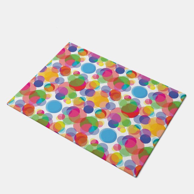 Paillasson Motif circulaire coloré (Incliné)