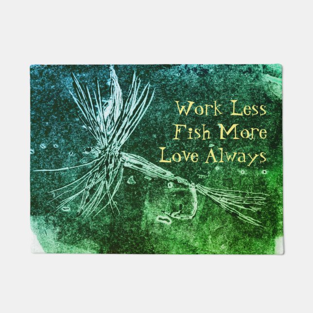 Paillasson Motif classique à mouches sèches pour la pêche à l (Devant)