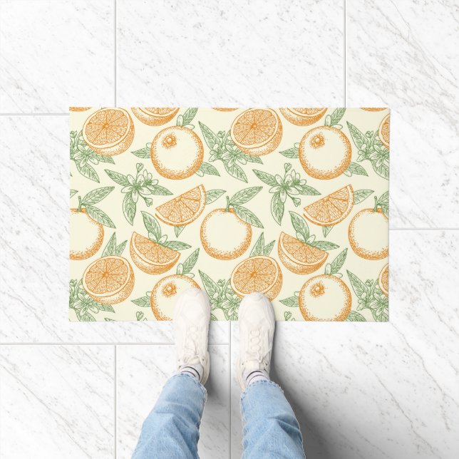 Paillasson Motif classique aux fruits orange (Intérieur)