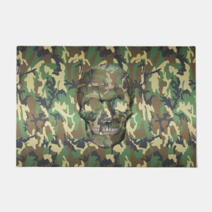 Paillasson Motif de camouflage de crâne de Camo 3D de régio