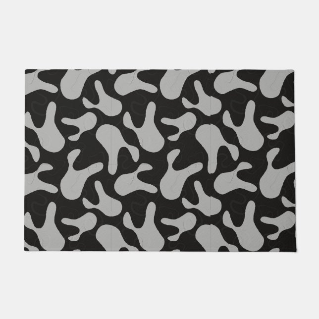 Paillasson motif de camouflage gris (Devant)