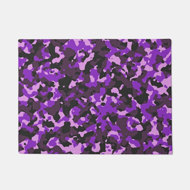 Paillasson Motif de camouflage violet (Devant)