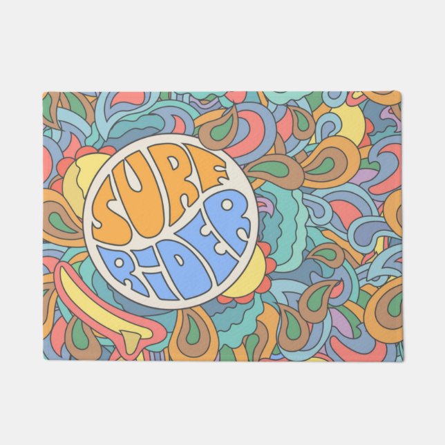 Paillasson Motif de cavalier de surf (Devant)