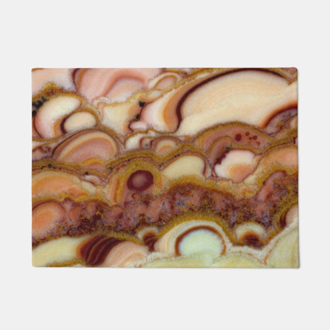 Paillasson Motif de cercle en pierre d'onyx (Devant)