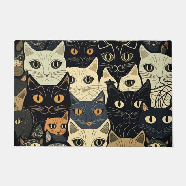 Paillasson Motif de chat Artsy (Devant)