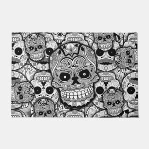 Paillasson Motif de crânes de sucre