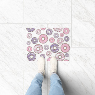 Paillasson Motif De Donuts, Donuts Roses, Donuts Violets