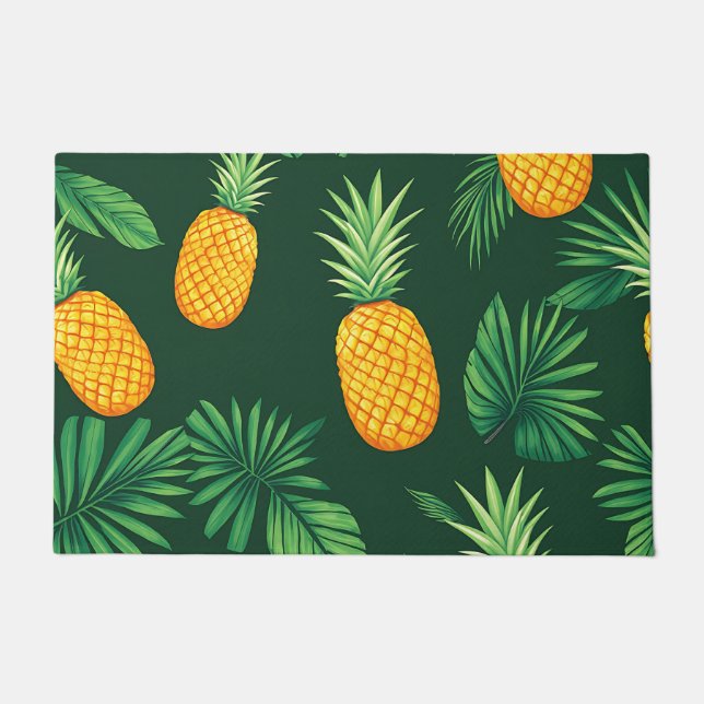Paillasson Motif de feuilles de pin tropical (Devant)