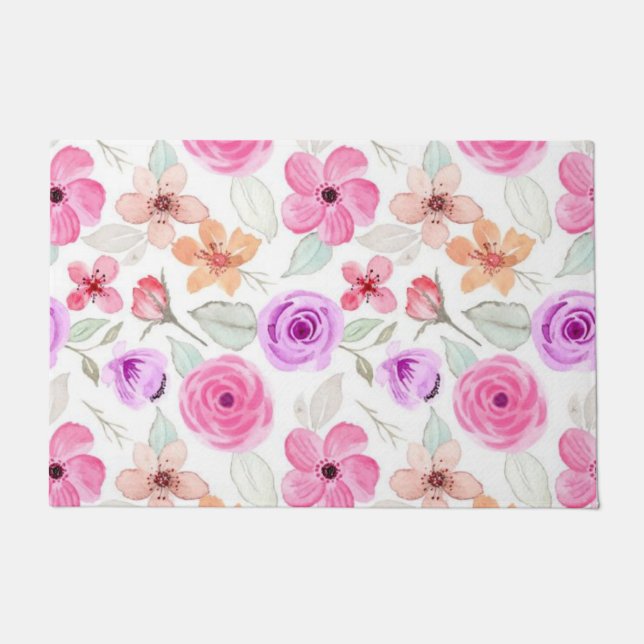 Paillasson Motif de fleurs (Devant)